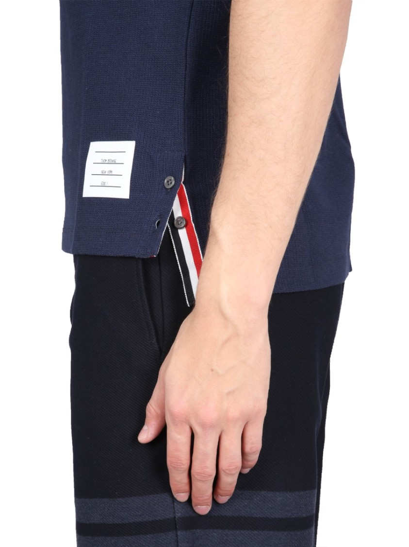 Thom Browne "Textured" T-Shirt – Blue Wit