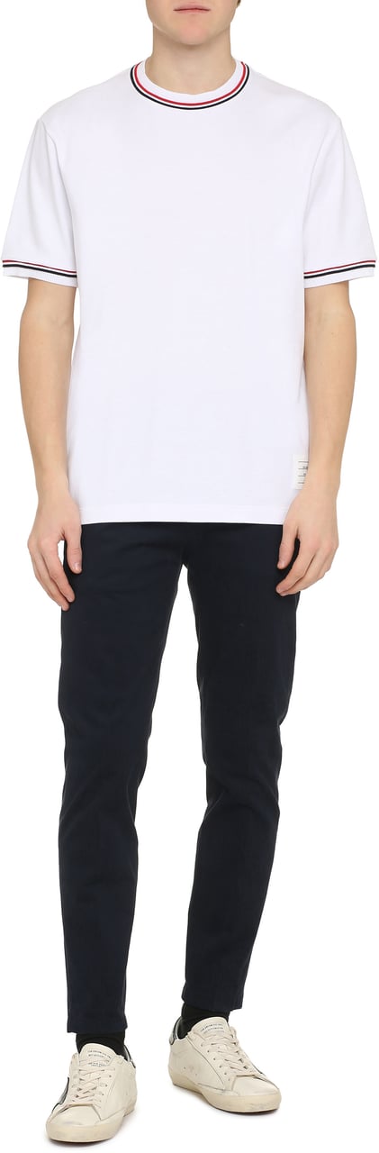 Thom Browne Cotton crew-neck T-shirt Wit