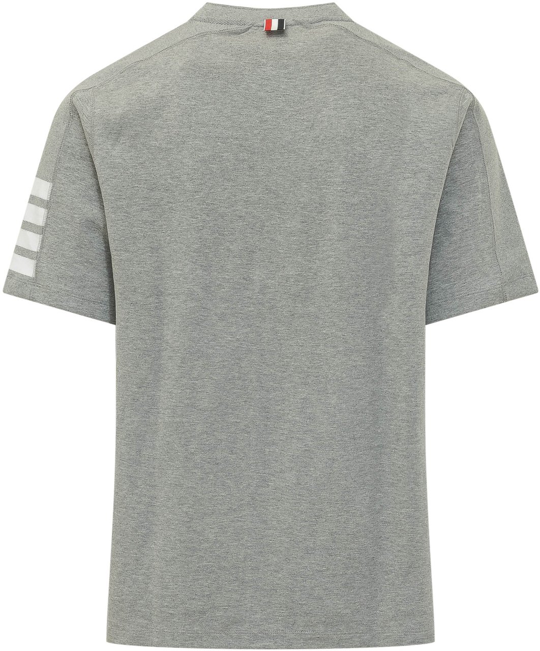 Thom Browne SS Tee W/4 Stripe Grijs