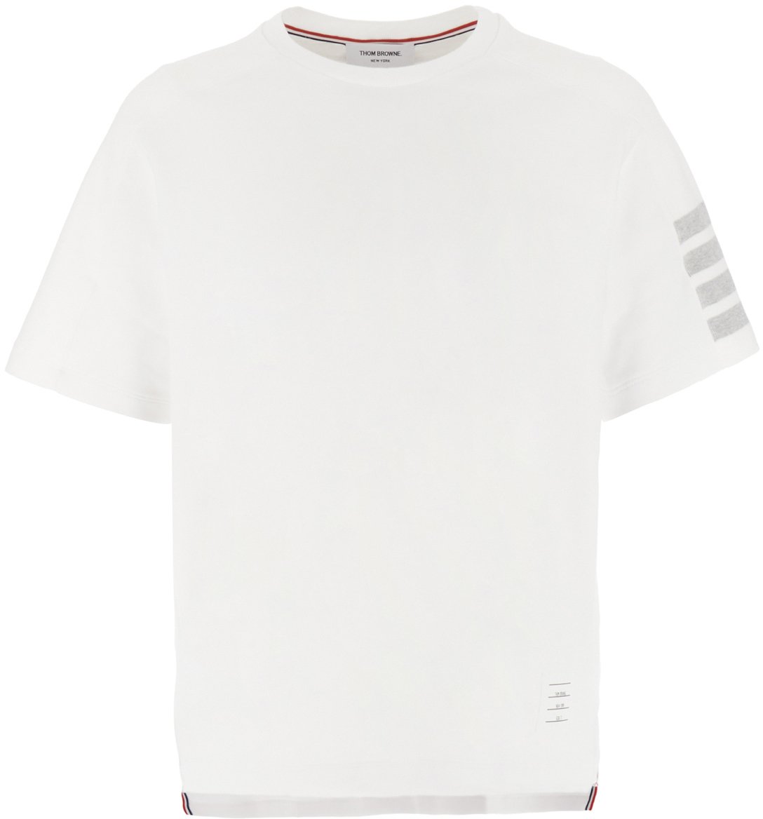 Thom Browne Thom Browne White cotton t-shirt Wit
