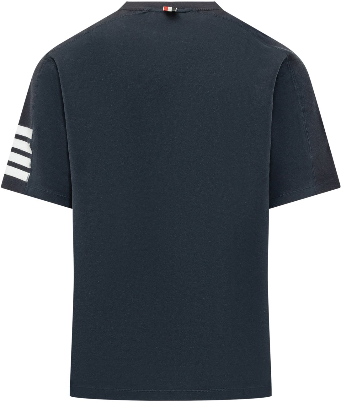 Thom Browne SS Tee W/4 Stripe Navy