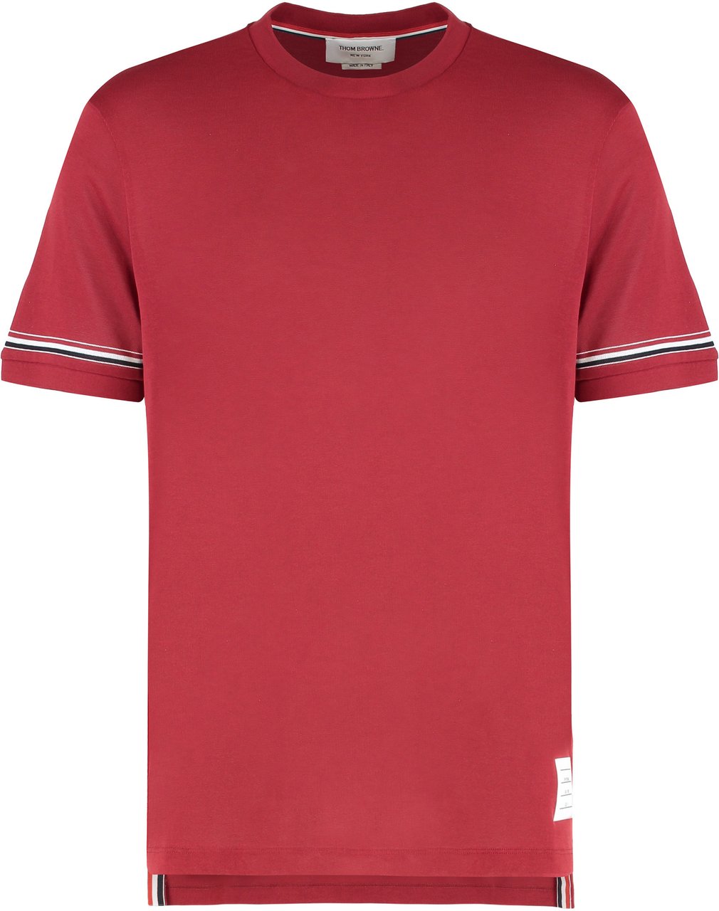 Thom Browne Crew neck t-shirt in cotton Rood