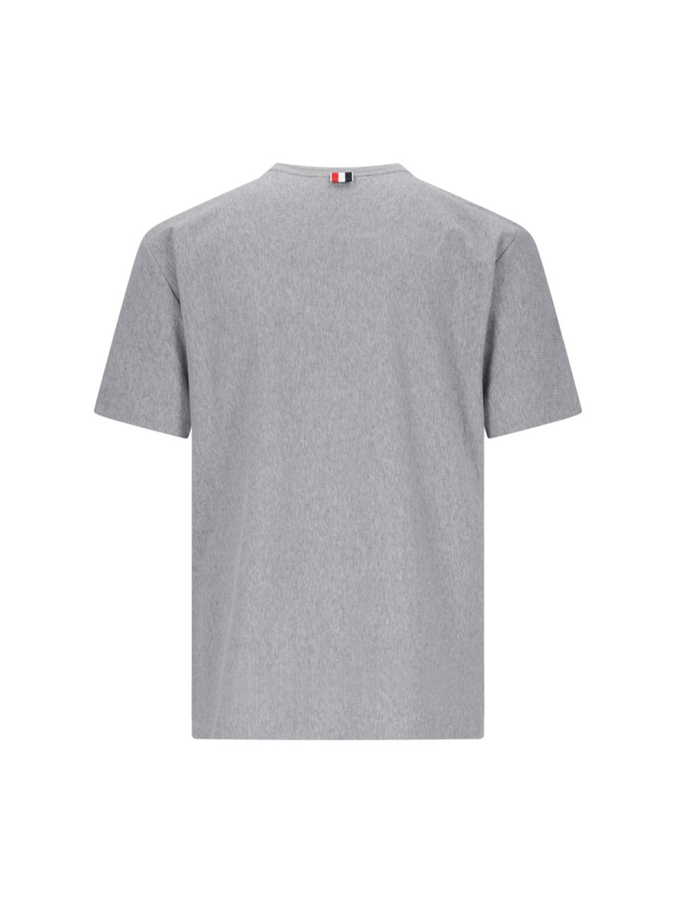 Thom Browne Lightweight Grey T-Shirt With Classic Crew Neckline Grijs