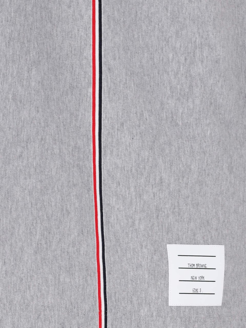 Thom Browne Lightweight Grey T-Shirt With Classic Crew Neckline Grijs