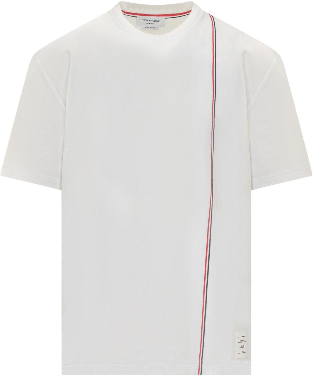 Thom Browne T-Shirt RWB Ribbed Wit