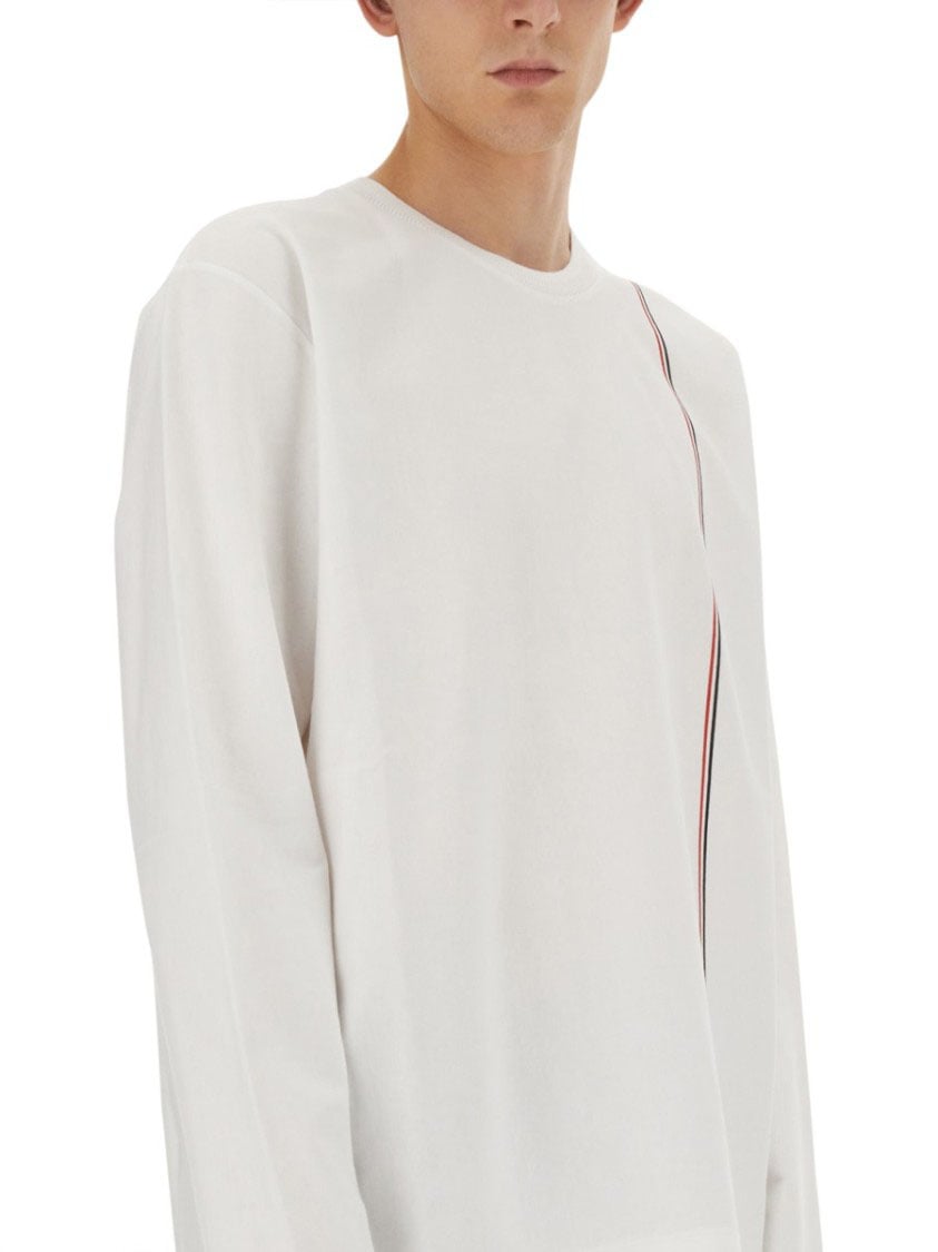 Thom Browne T-Shirt With Logo Wit