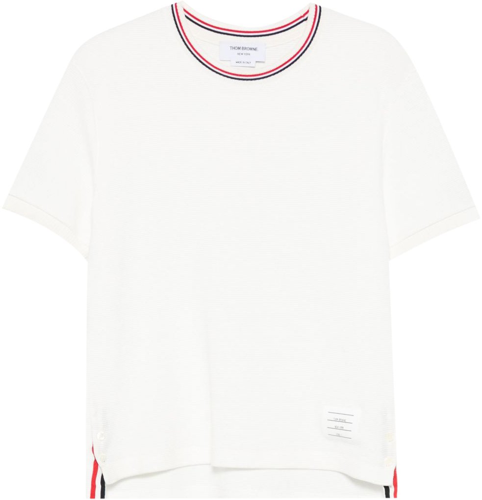 Thom Browne T-Shirts And Polos White Wit
