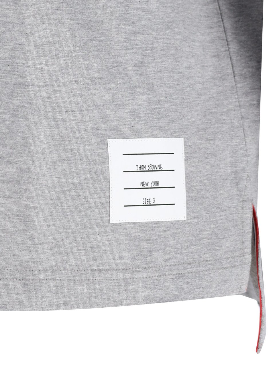 Thom Browne Grey Logo Long Sleeve T-Shirt Grijs