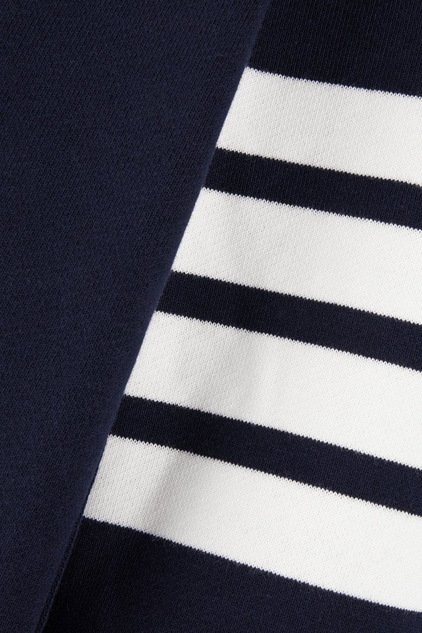 Thom Browne Thom Browne Navy blue cotton sweatshirt Blauw