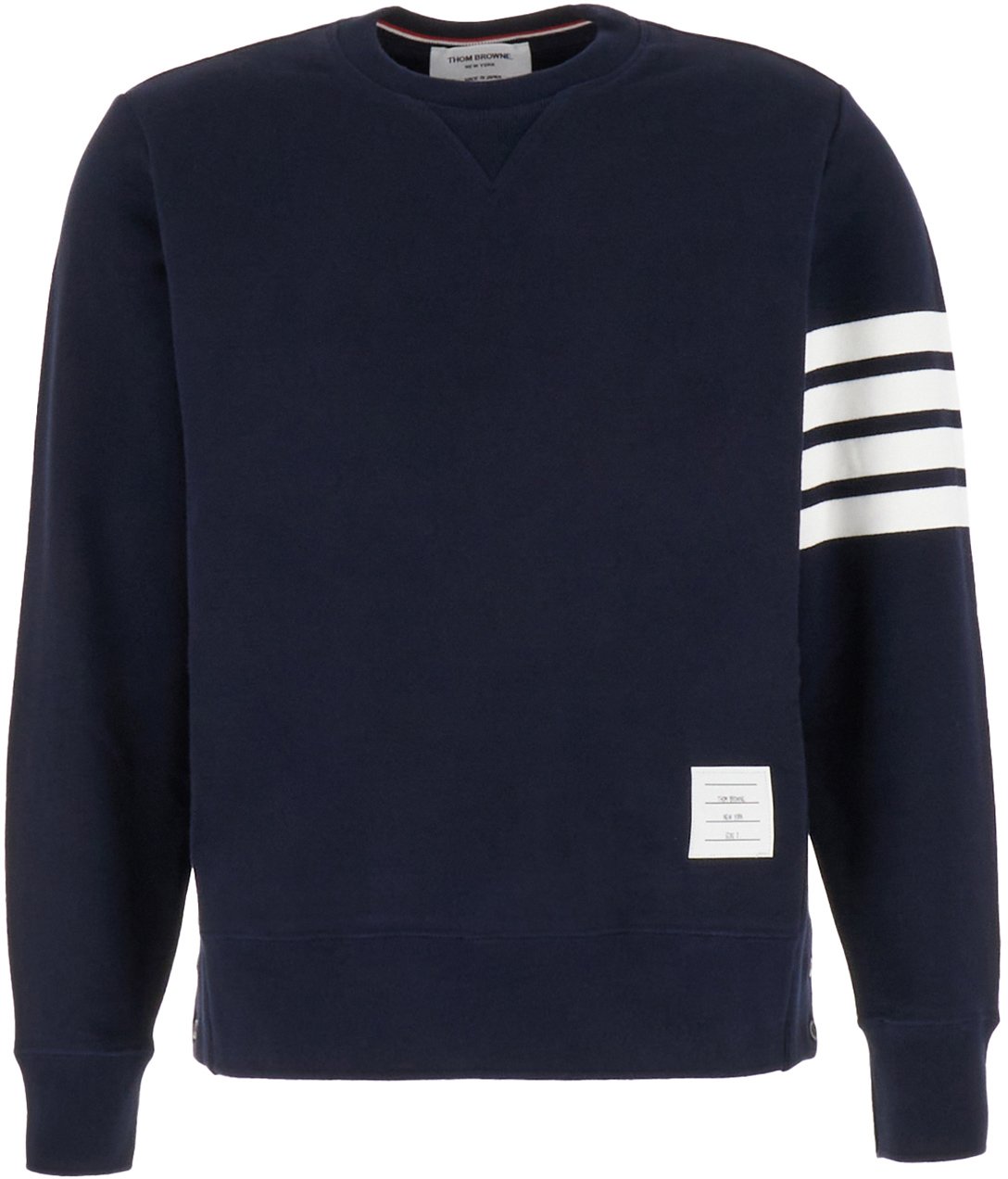 Thom Browne Thom Browne Navy blue cotton sweatshirt Blauw
