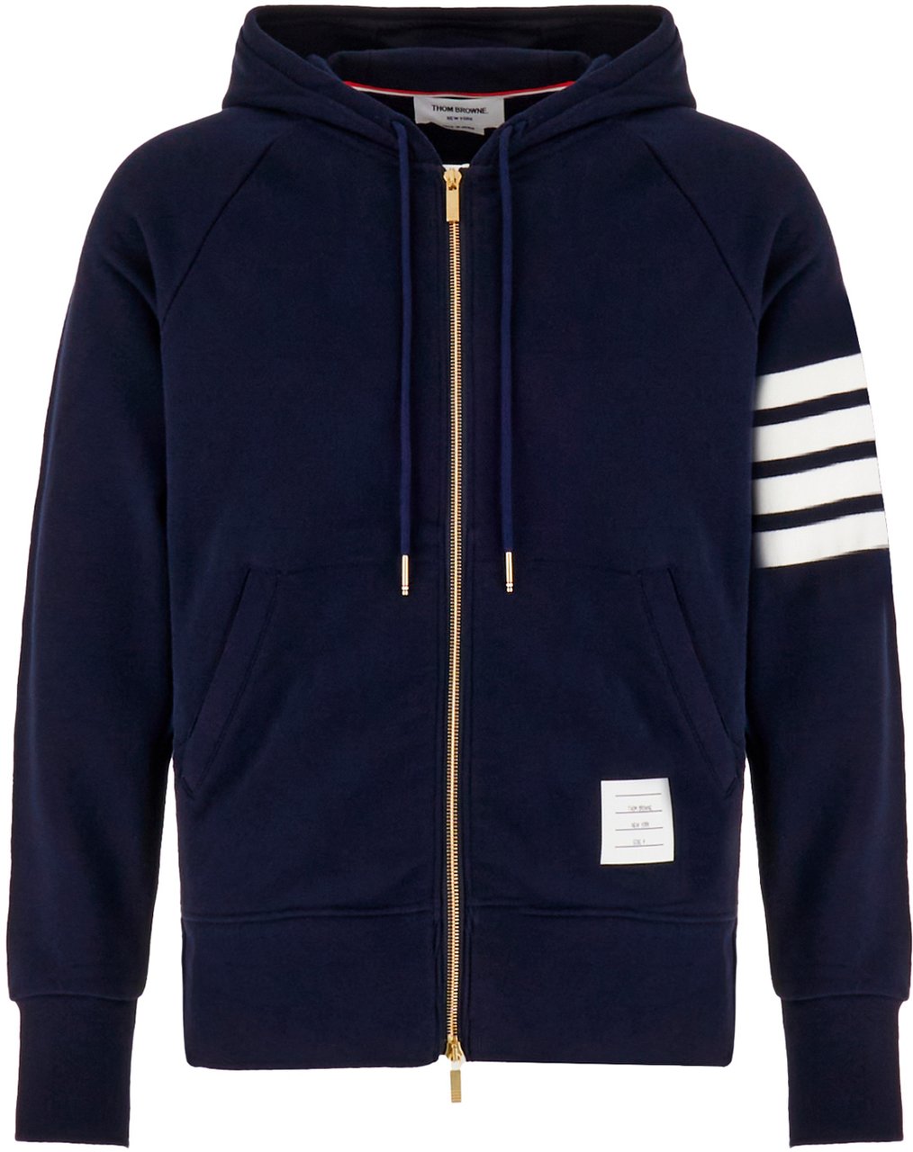 Thom Browne Thom Browne Navy blue cotton sweatshirt Blauw