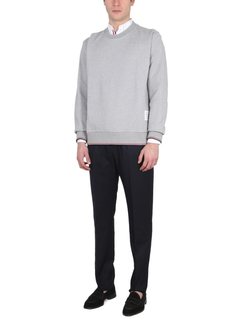 Thom Browne Herringbone Jersey Wit
