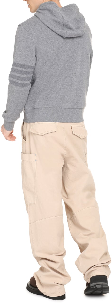 Thom Browne Knitted hoodie Grijs