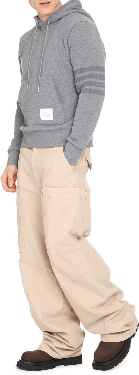 Thom Browne Knitted hoodie Grijs