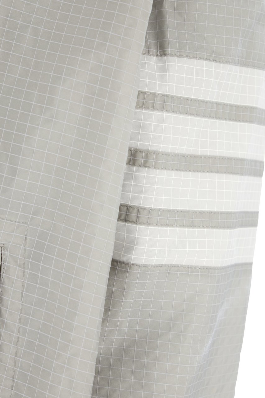 Thom Browne Thom Browne Light grey nylon jacket Grijs
