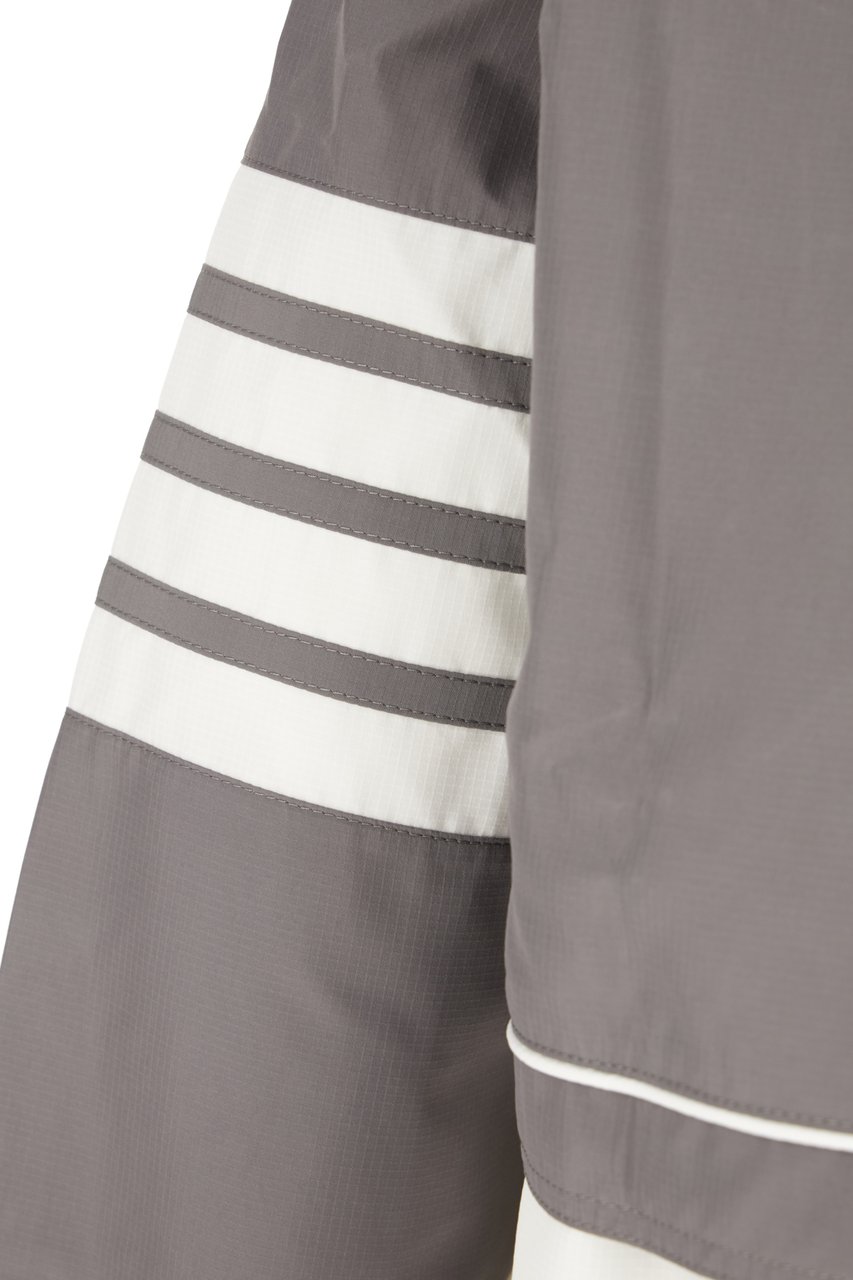 Thom Browne Thom Browne Two-tone polyester windbreaker Grijs