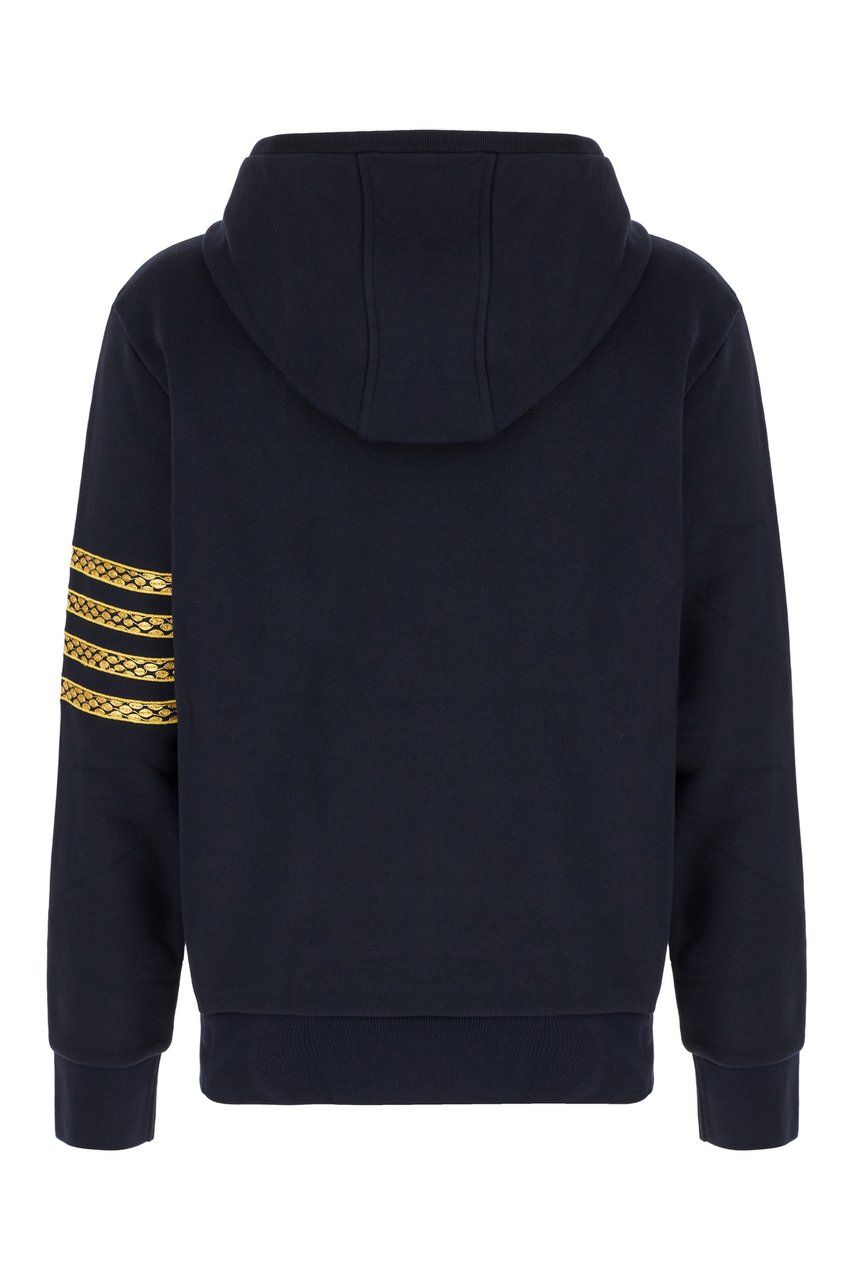 Thom Browne Thom Browne Midnight blue cotton sweatshirt Blauw