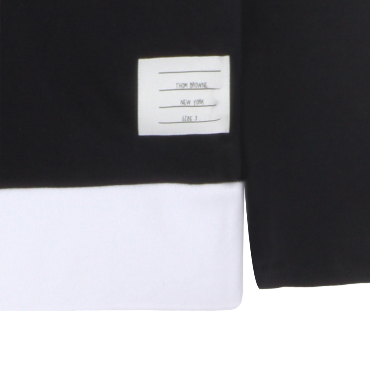 Thom Browne Black Zip-Up Hoodie with Contrast Detailing Zwart