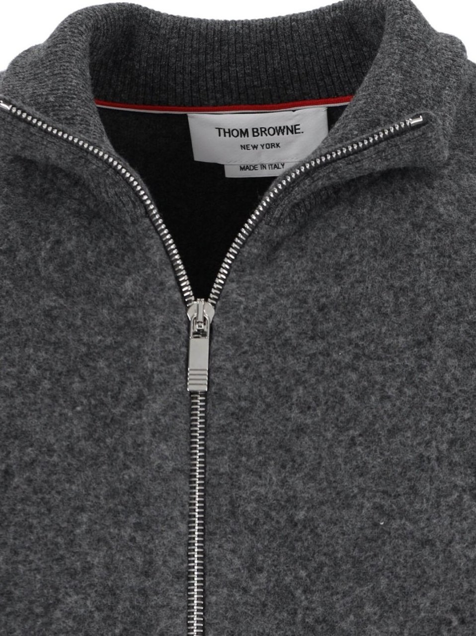 Thom Browne Wool Zip Jacket – Grey Grijs