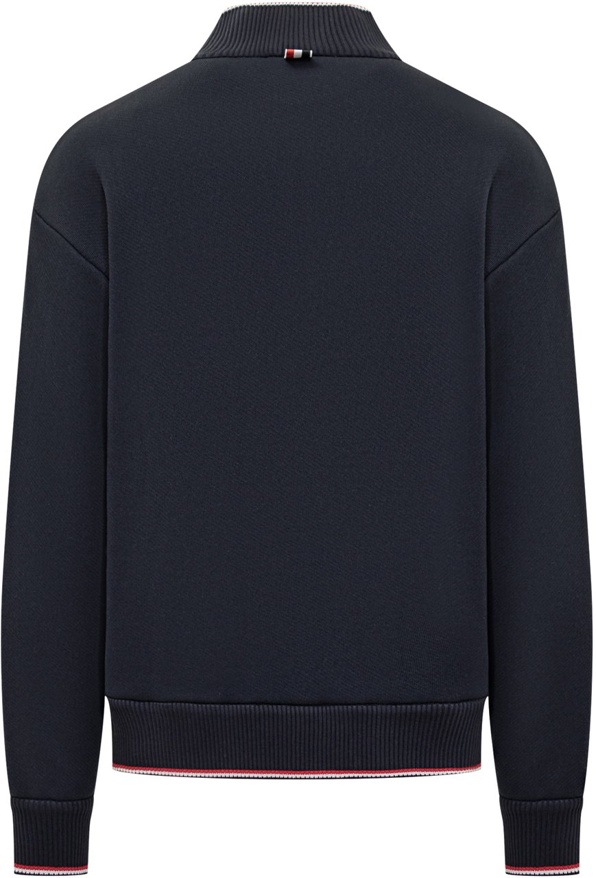 Thom Browne Thom Browne Bomber Blu con Zip Blauw
