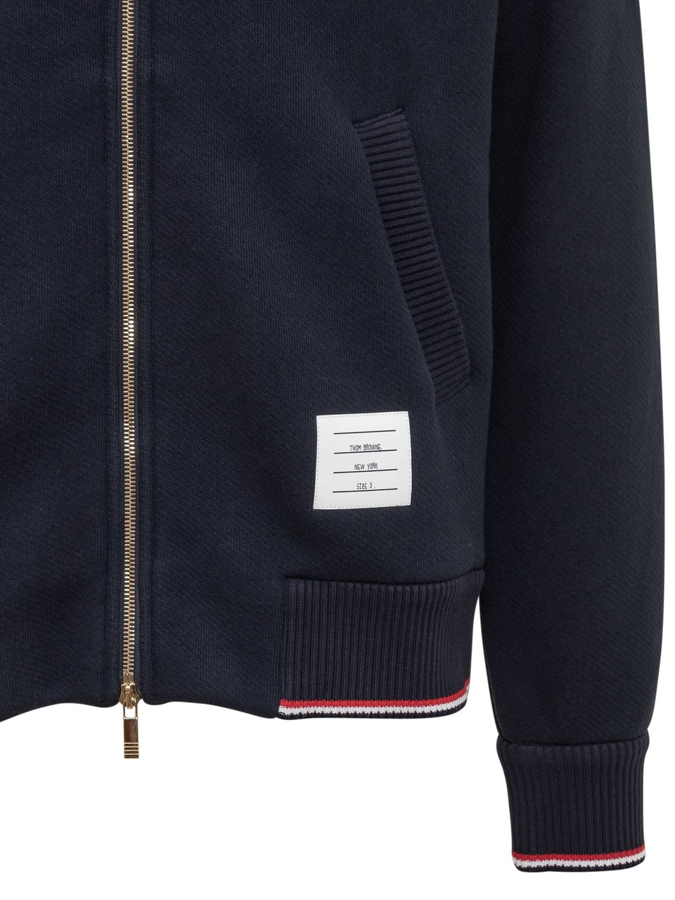Thom Browne Thom Browne Bomber Blu con Zip Blauw
