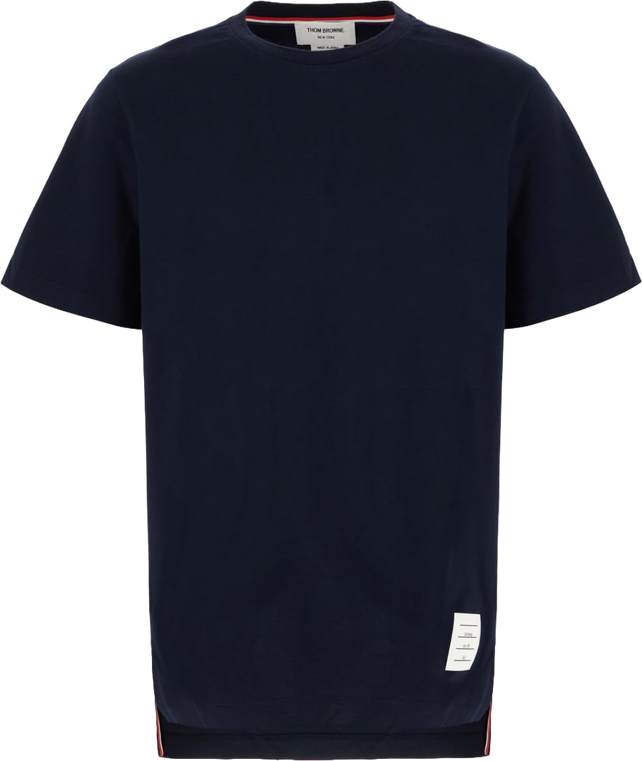 Thom Browne Blu cotton t-shirt Blauw