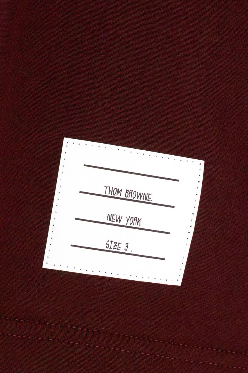 Thom Browne Burgundy cotton t-shirt Rood