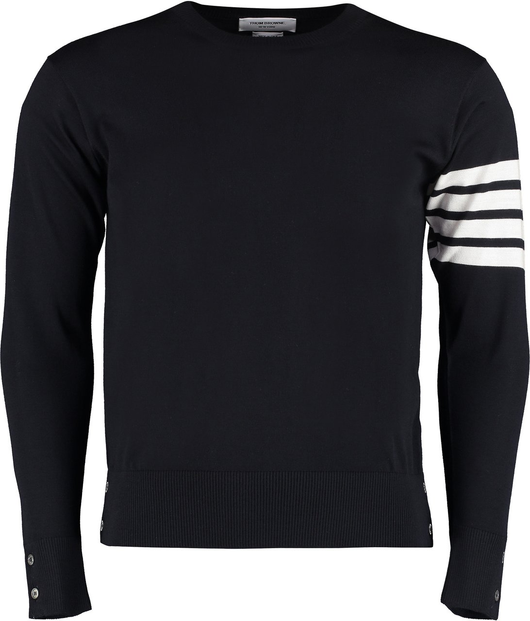 Thom Browne Merino wool crew-neck sweater Blauw