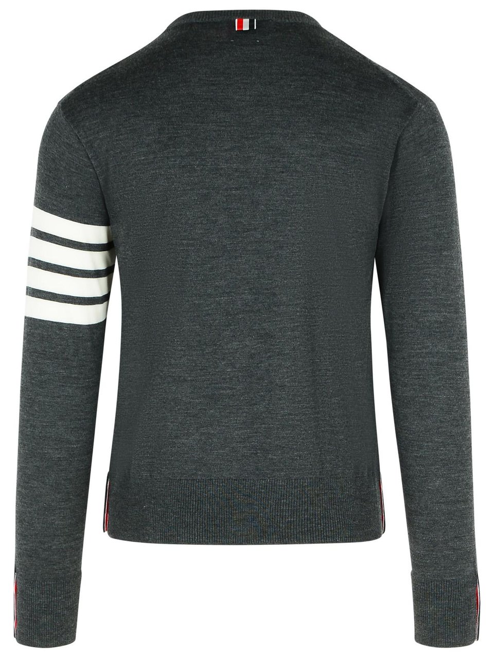 Thom Browne 4-Bar' Grey Virgin Wool Sweater Grijs