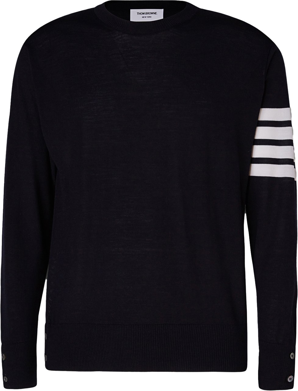 Thom Browne Thom Browne Midnight blue wool sweater Blauw