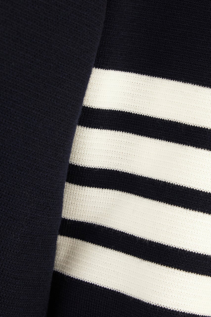 Thom Browne Thom Browne Navy blue wool sweater Blauw
