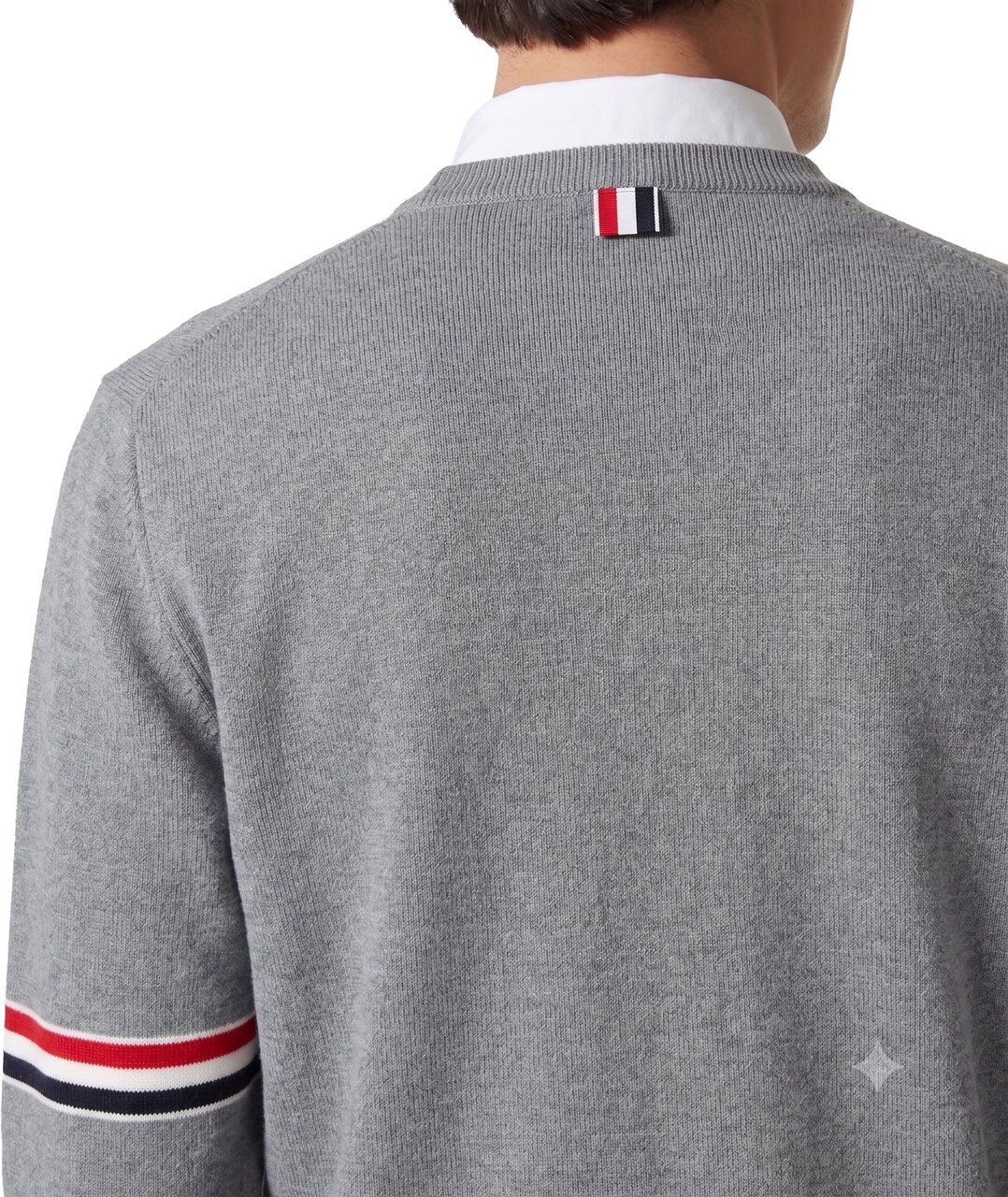 Thom Browne Sweaters Grigio Melange Grijs