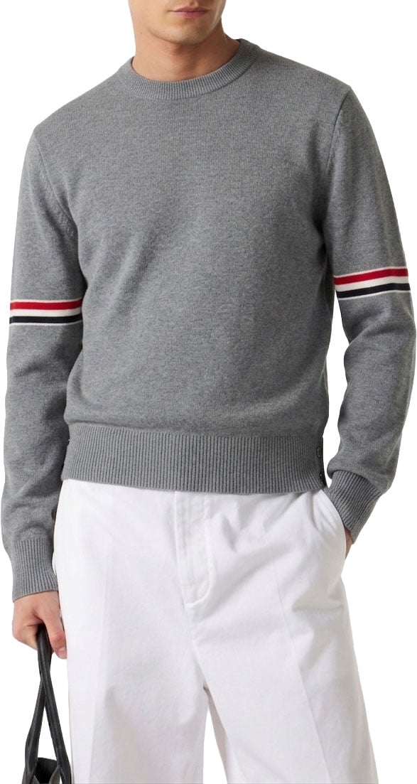 Thom Browne Sweaters Grigio Melange Grijs