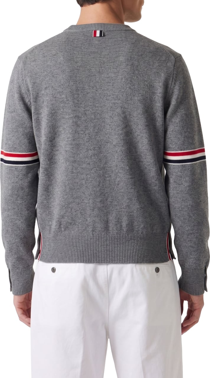 Thom Browne Sweaters Grigio Melange Grijs
