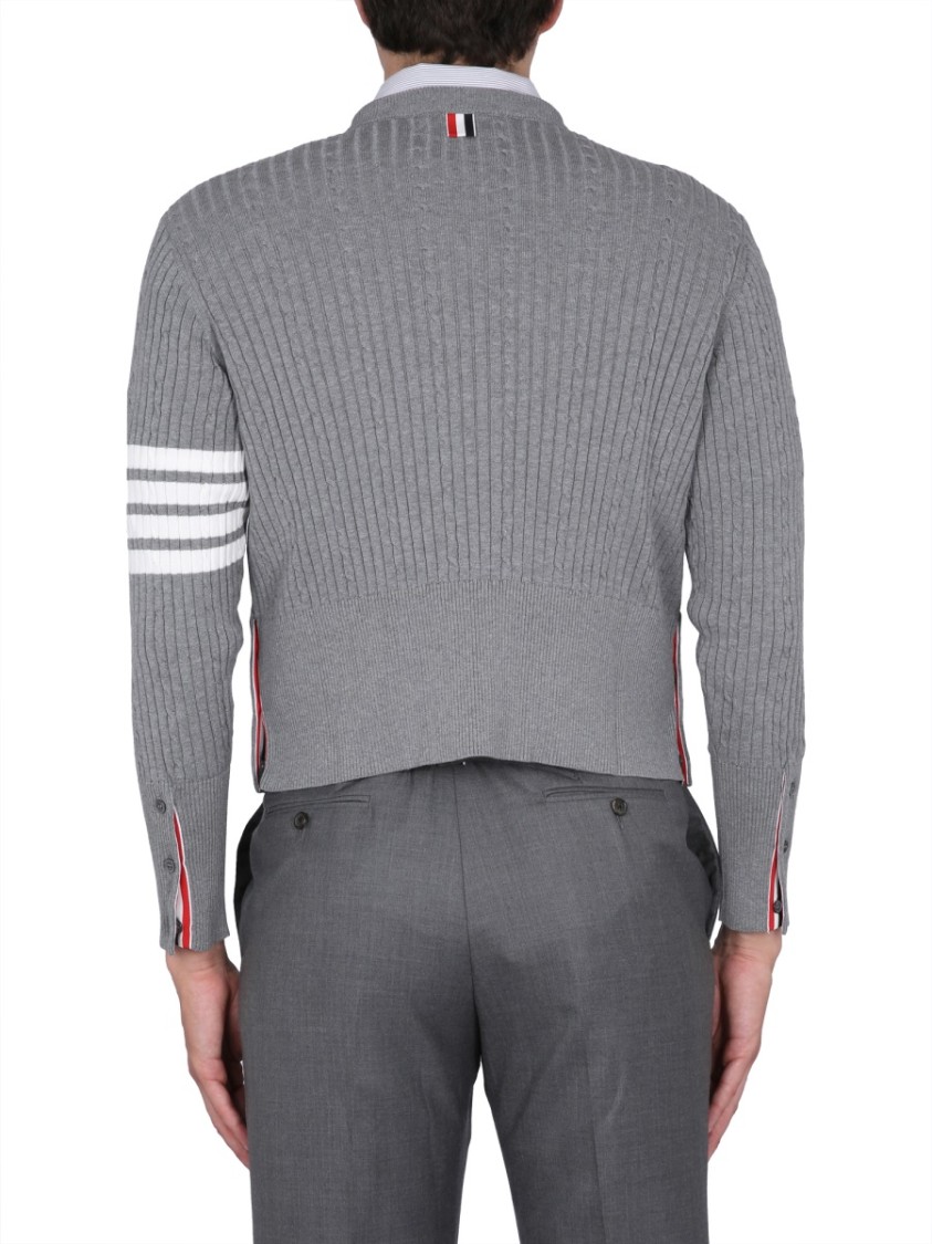 Thom Browne 4Bar Stripe Jersey Grijs