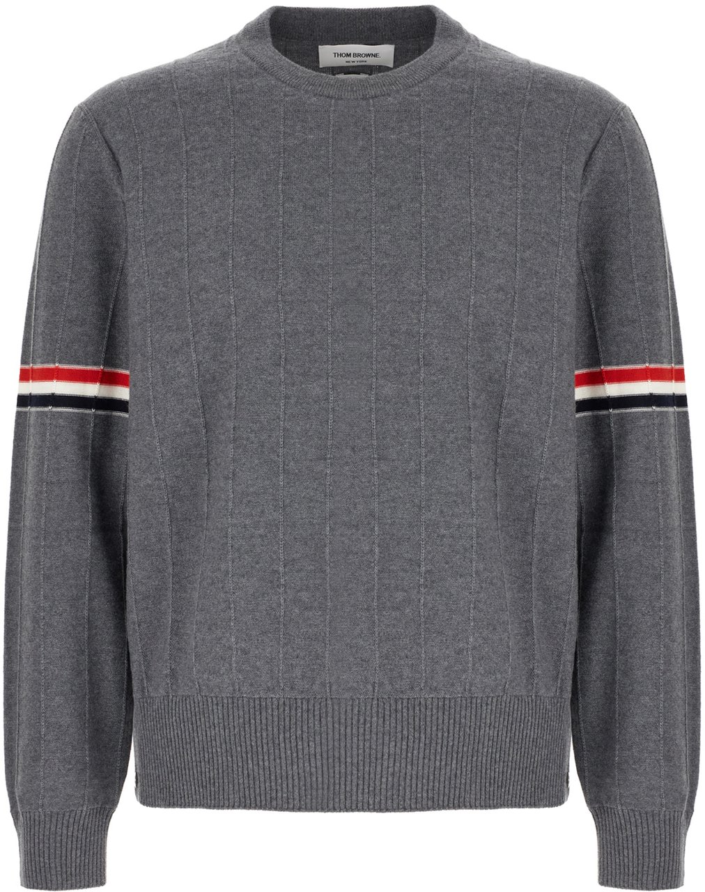 Thom Browne Thom Browne Dark grey wool sweater Grijs