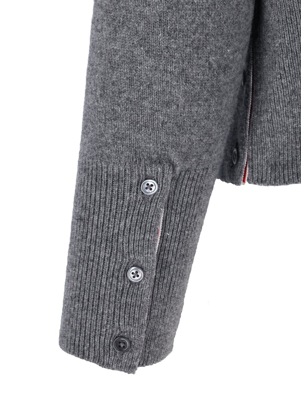Thom Browne Hector Grey Wool Sweater Grijs
