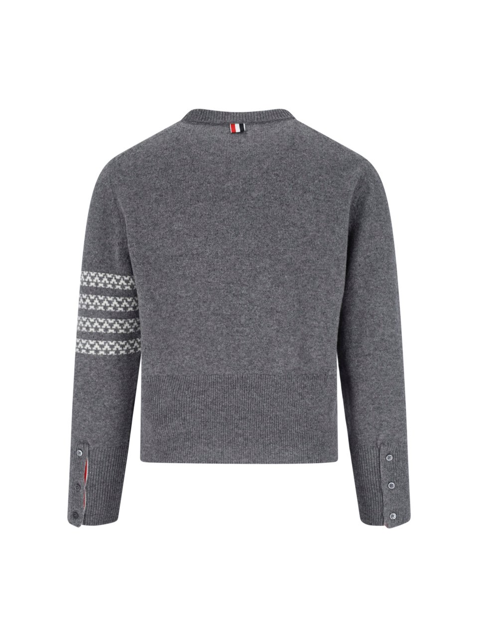 Thom Browne Hector Grey Wool Sweater Grijs