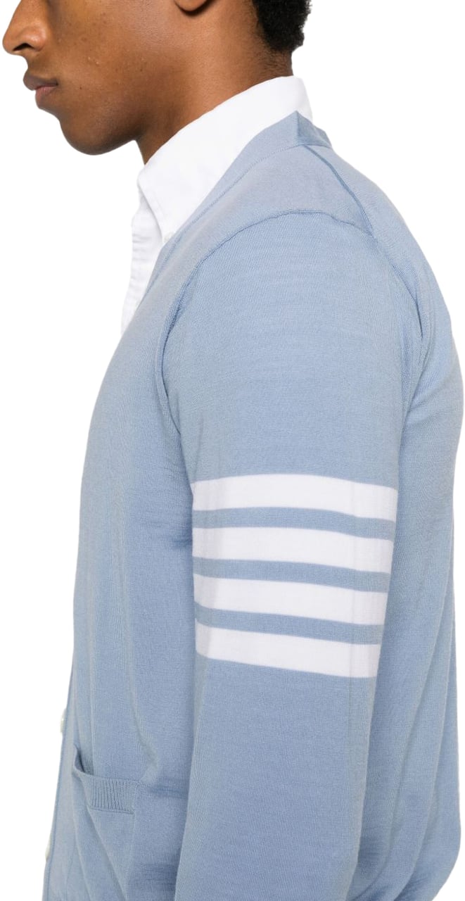 Thom Browne Sweaters Clear Blue Blauw