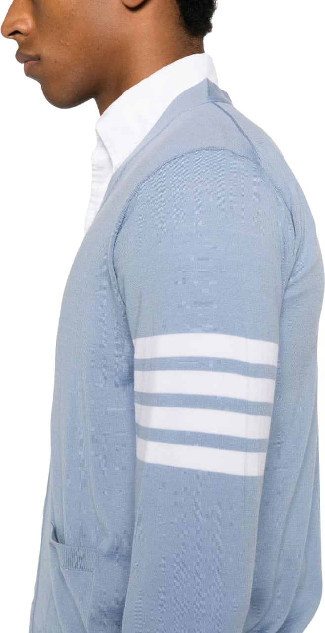 Thom Browne Sweaters Clear Blue Lichtblauw