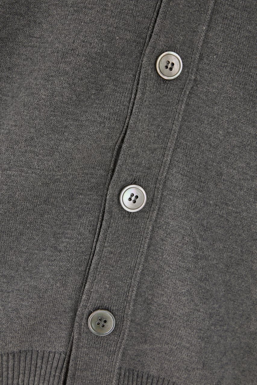 Thom Browne Grey wool cardigan Grijs