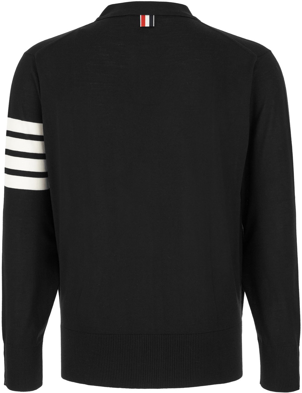 Thom Browne Navy blue wool cardigan Blauw