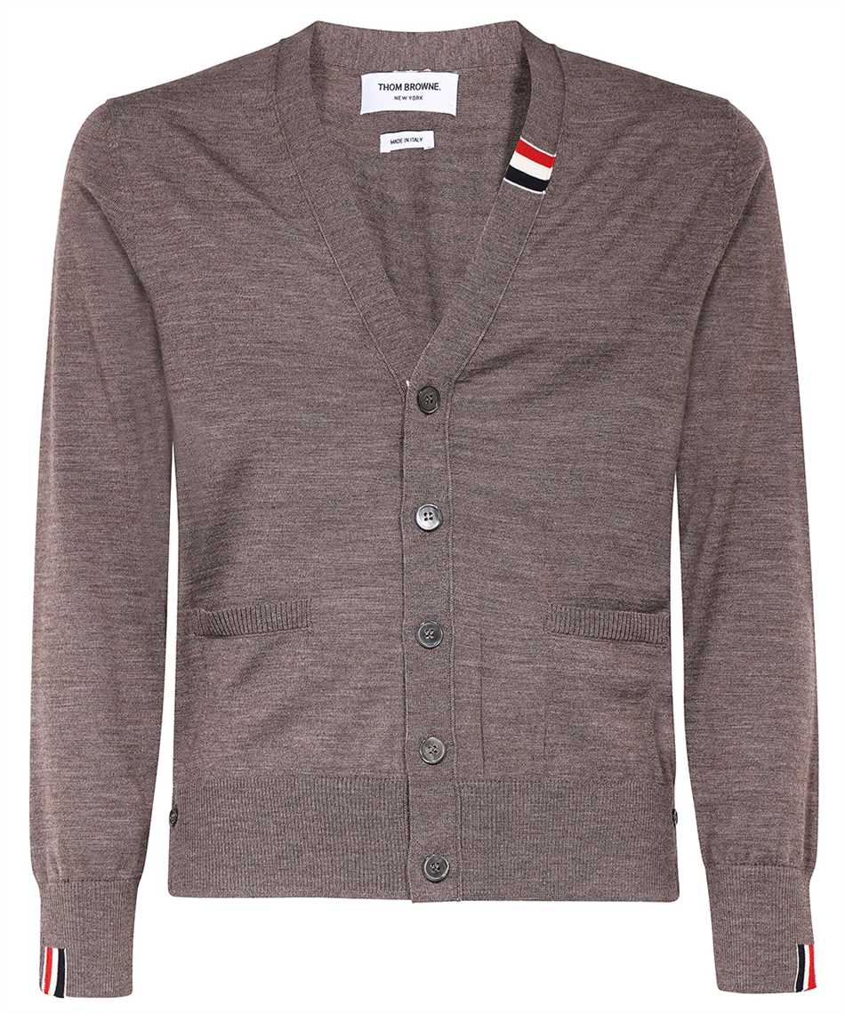 Thom Browne Virgin wool cardigan Bruin