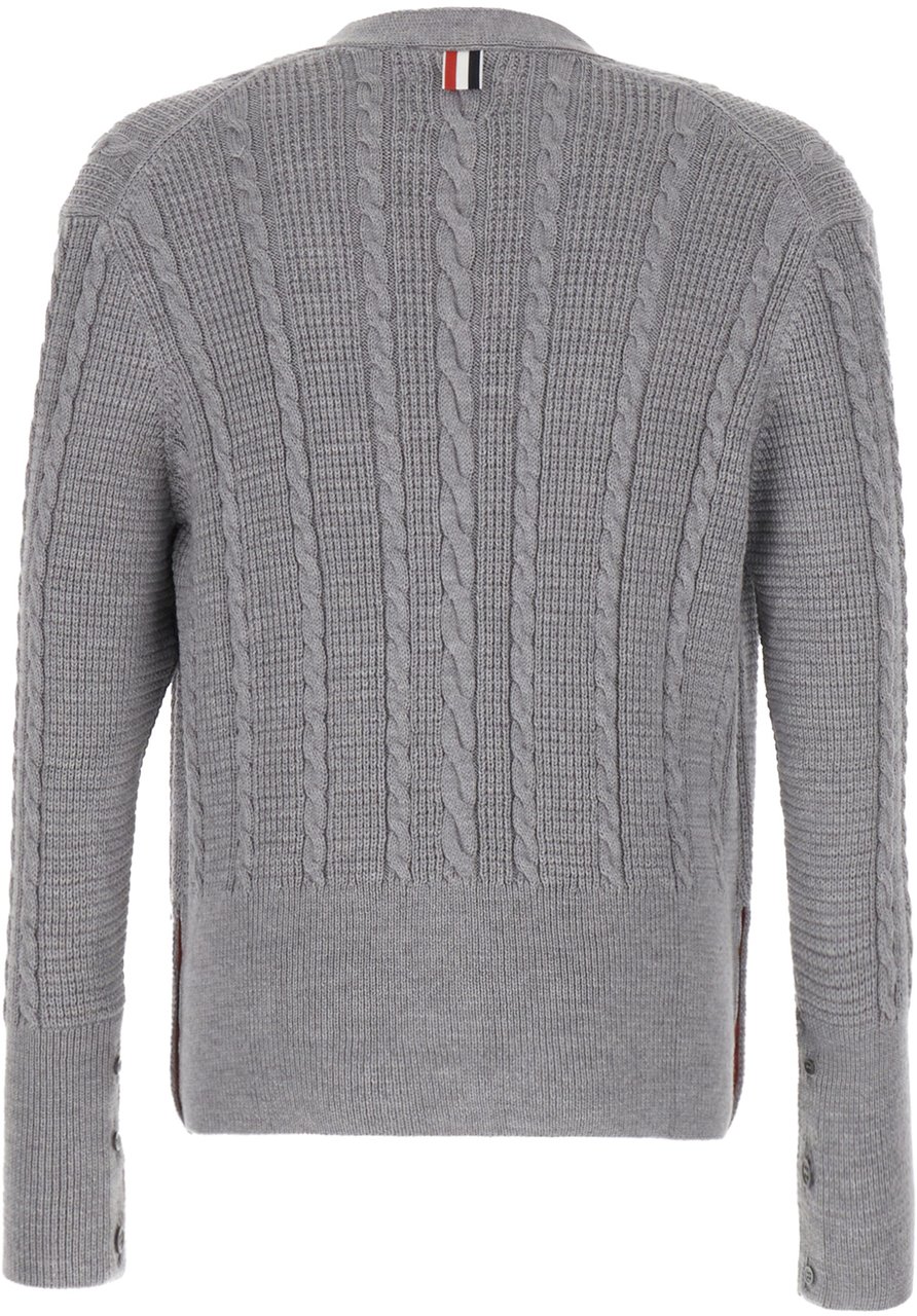 Thom Browne Thom Browne Grey wool sweater Grijs