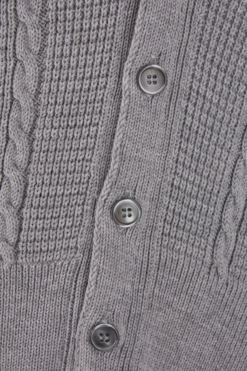 Thom Browne Thom Browne Grey wool sweater Grijs