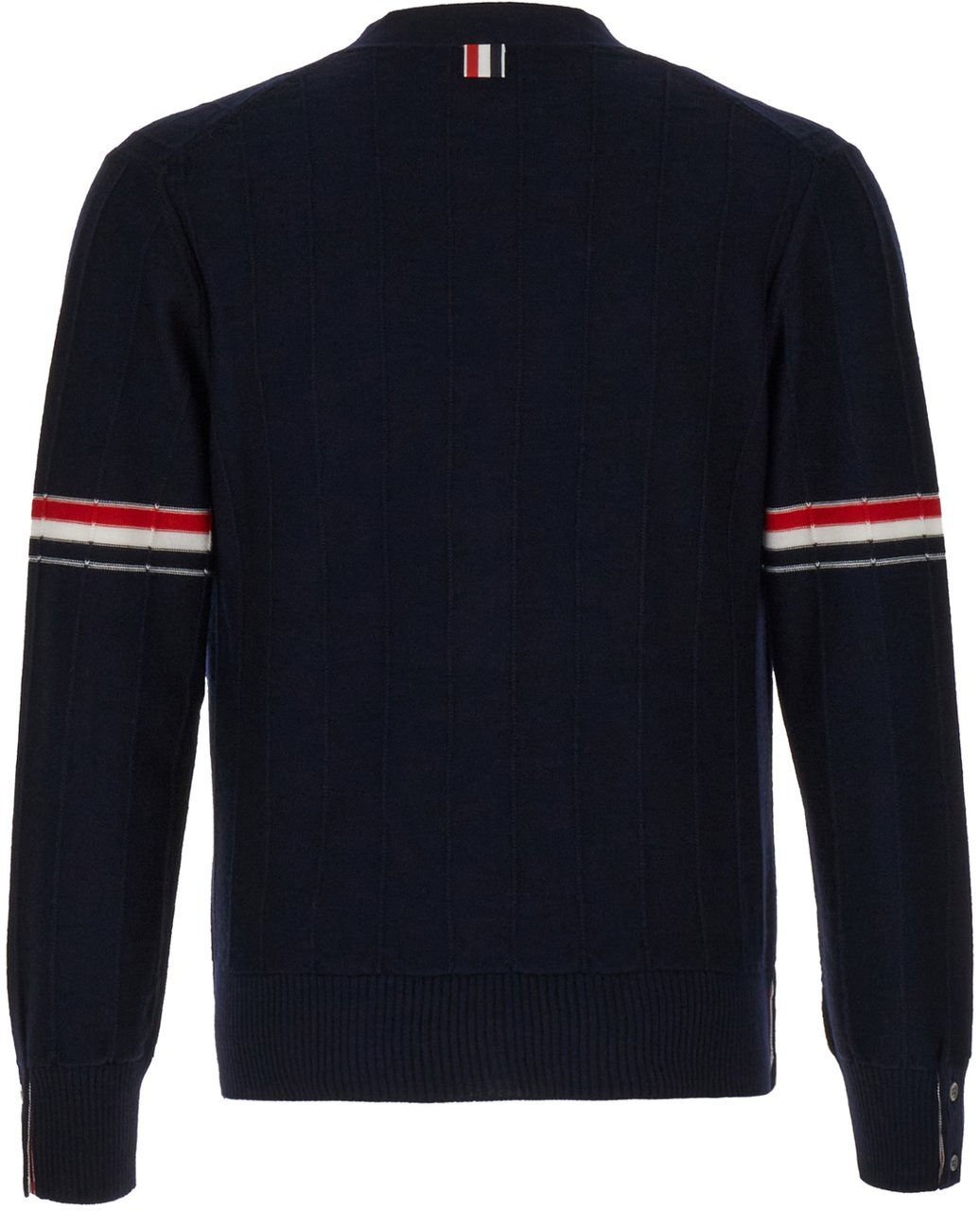 Thom Browne Thom Browne Midnight blue wool cardigan Blauw