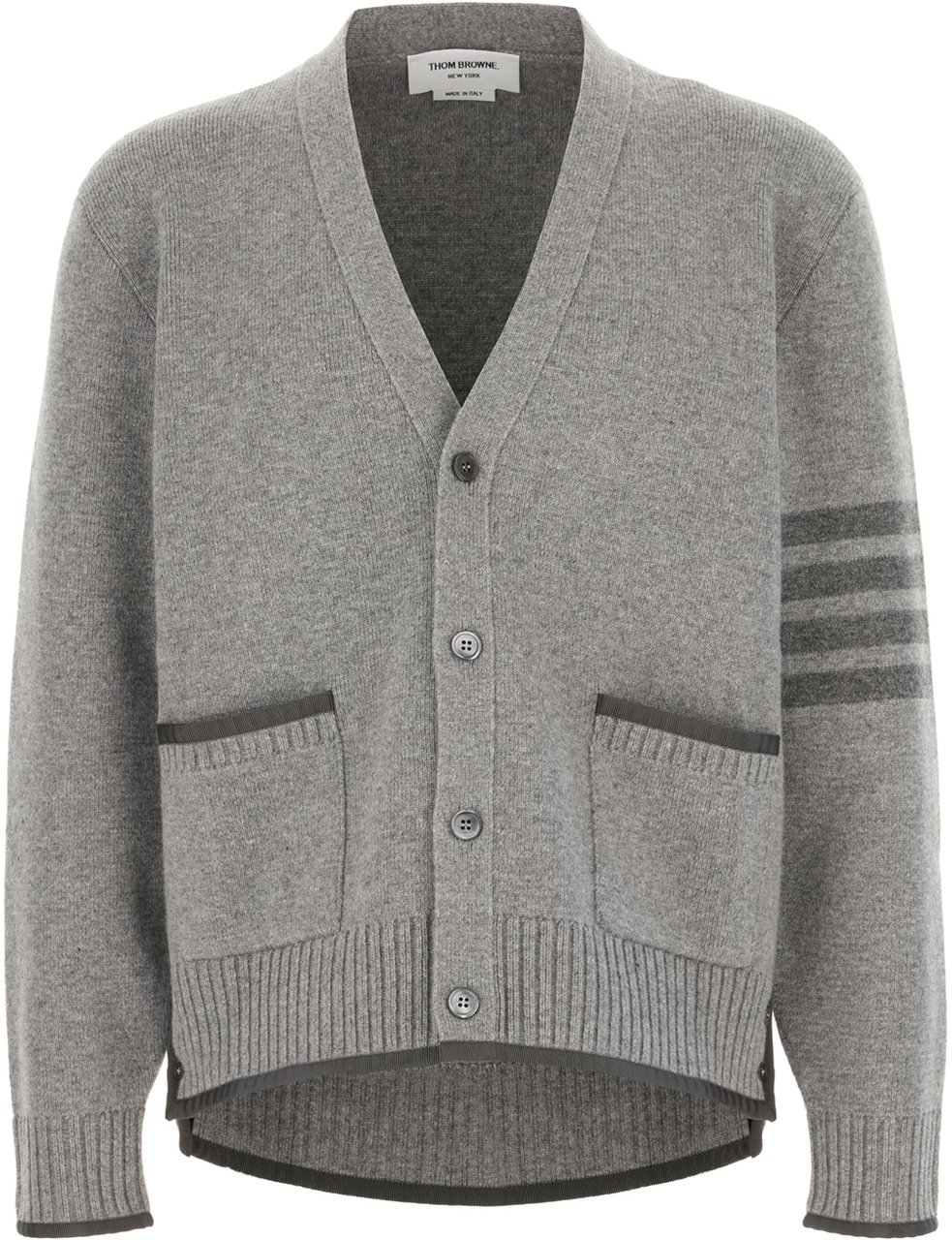 Thom Browne Thom Browne Grey wool cardigan Grijs