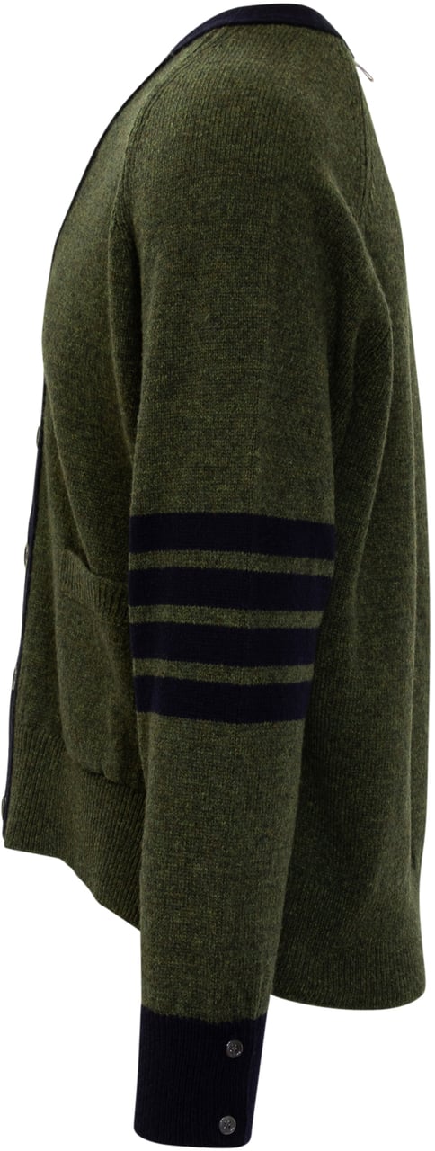 Thom Browne Cardigan Thom Browne Donkergroen