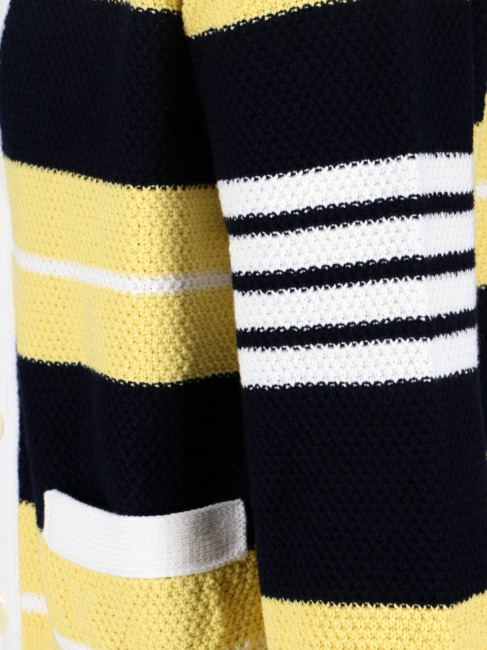 Thom Browne Striped Cardigan – Yellow Geel