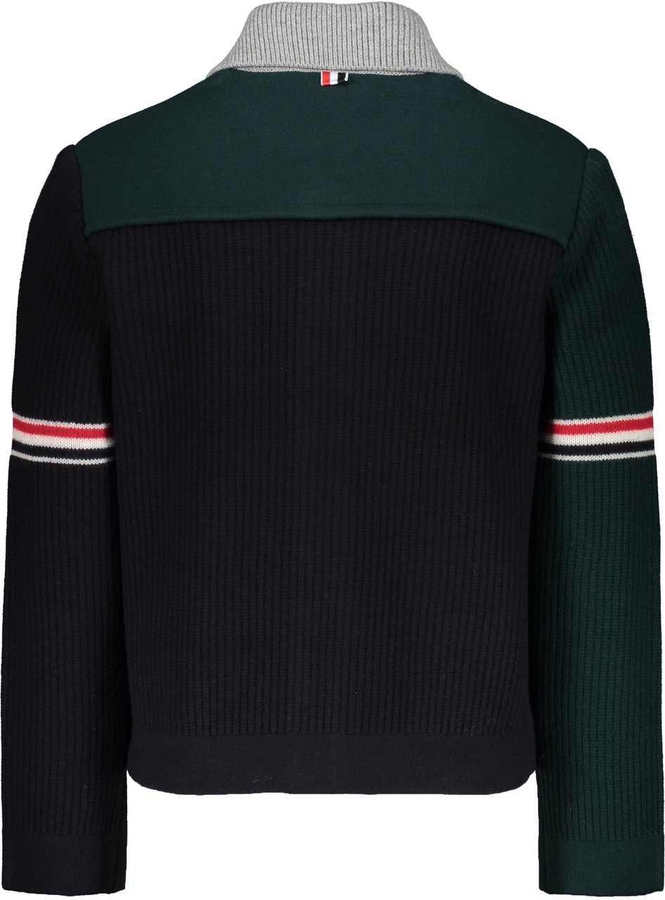 Thom Browne Virgin wool cardigan Groen